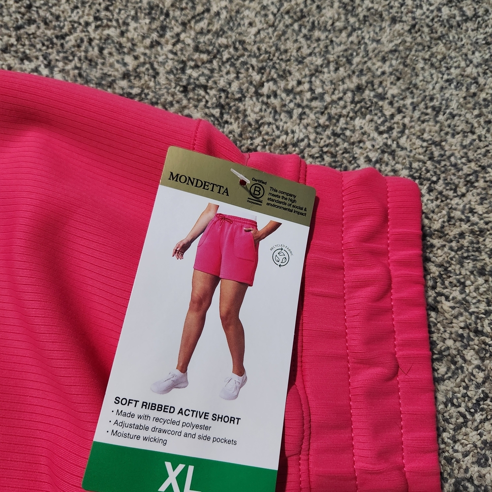 Mondetta Women's Vibrant Pink Athletic Shorts - Picture 3 of 3